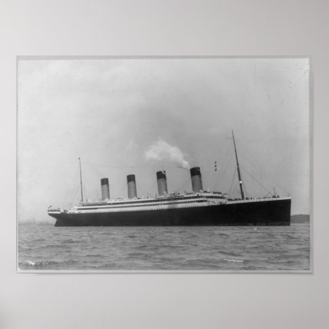 Poster RMS OLYMPIC - Maiden Voyage Titanic Sister Ship (Devant)