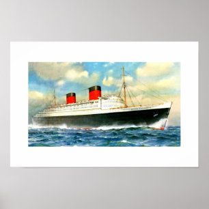 Poster RMS Queen Elizabeth