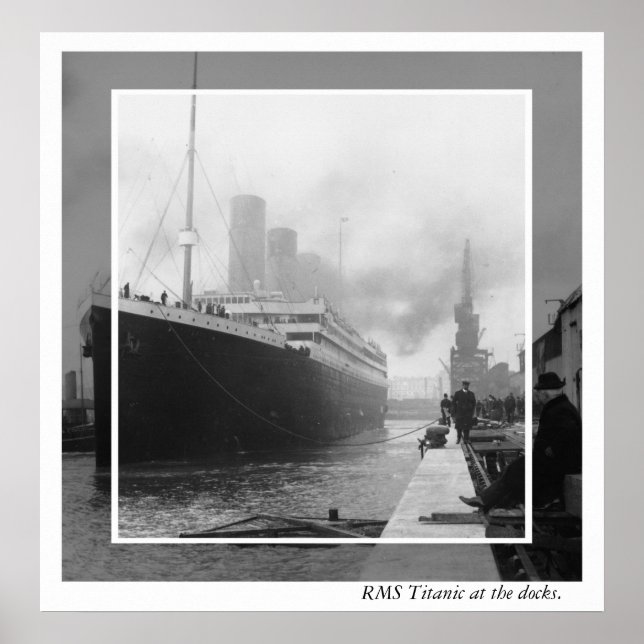 Poster RMS Titanic avant le départ (Devant)