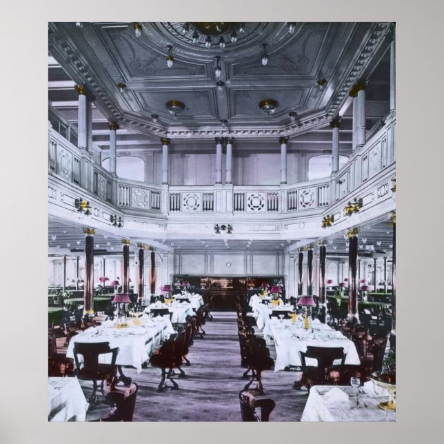 Poster RMS Titanic Grand Dining Room Luxe (Devant)