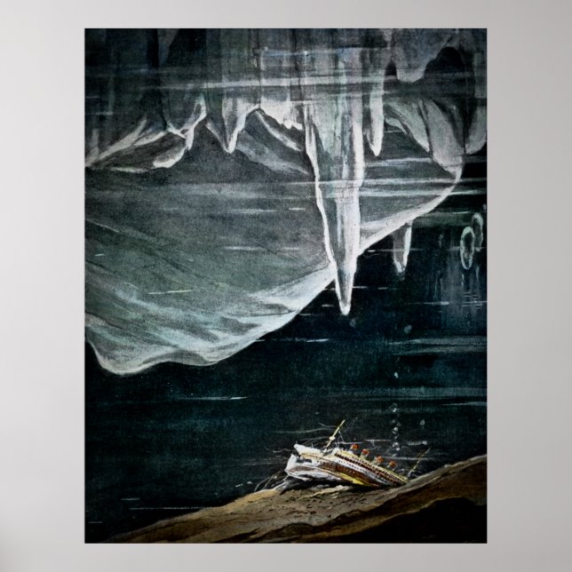 Poster RMS Titanic Lies au fond de l'Atlantique (Devant)