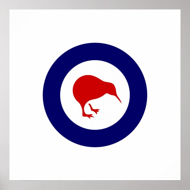 Poster Rnzaf roundel, Nouvelle-Zélande (Devant)