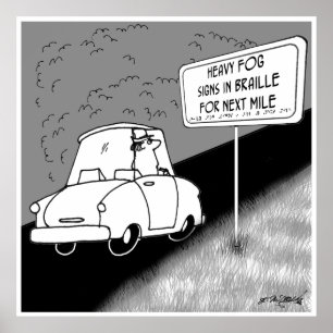 Poster Road Signs in Braille