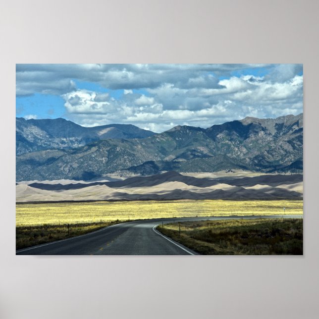 Poster Road to Great Sand Dunes National Park, do (Devant)