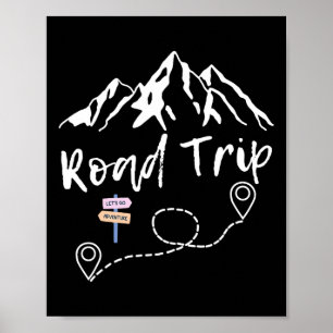 Poster Road Trip 2025 Family Vacation Matching Group Squa