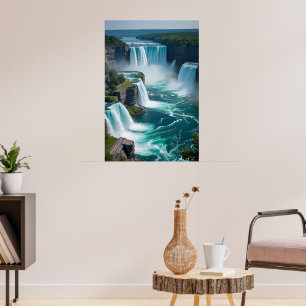 Poster "Roar from Above - Niagara Falls Elegance"