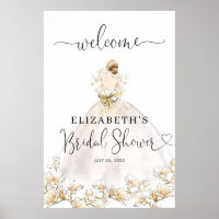 Robe de mariée blonde Fleurs Bienvenue Enterrement