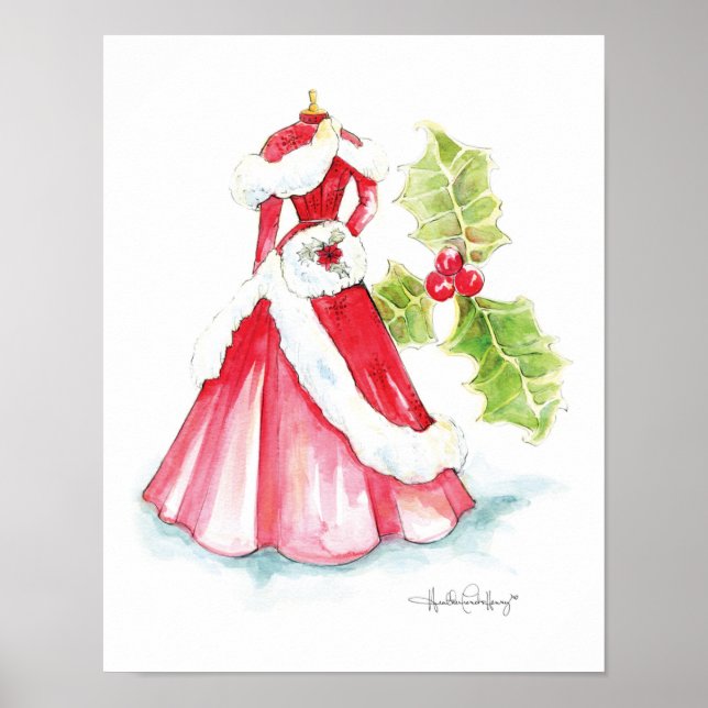 Poster Robe de Noël 11x14 par Heather French Henry (Devant)