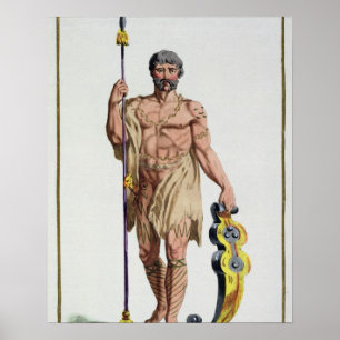 Poster Robe d'un guerrier breton de 'DES Estamp de