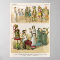 Robe grecque, de 'Trachten der Voelker', 1864