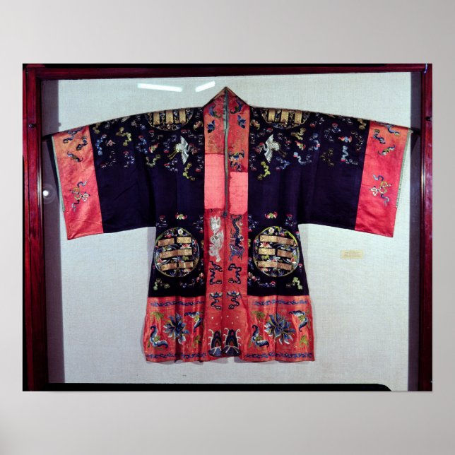 Poster Robe taoïste avec Tai Chi Yin et Yang (Devant)