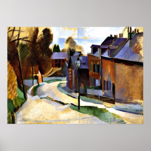 Poster Robert Delaunay art : Route à Laon