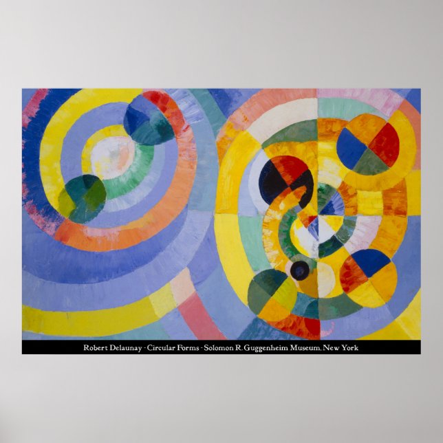 Poster Robert Delaunay - Formes circulaires (Devant)