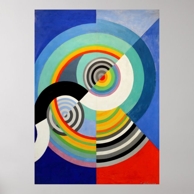 Poster Robert Delaunay - Rythme n° 3 (Devant)