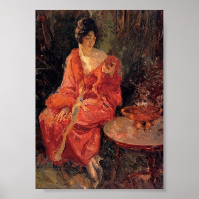 Poster Robert Lewis Reid, Morning Reflection, 1910 (Devant)