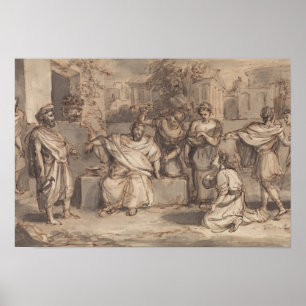 Poster Robert Smirke - Croquis pour Timon d'Athènes