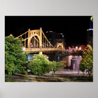 Poster Roberto Clemente Bridge - Pittsburgh, Pennsylvanie