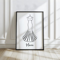 Robes de Mariée Françaises Dessinées à la Main ave