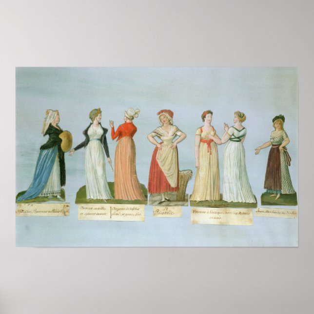 Poster Robes et costumes à la mode (Devant)