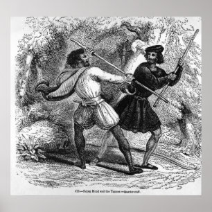 Poster Robin des Bois et le Tanner avec un quart de perso