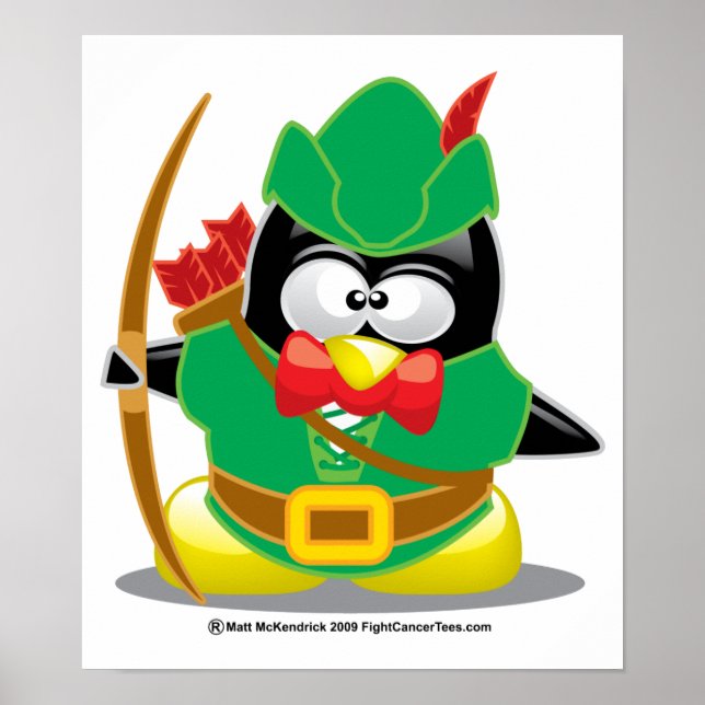 Poster Robin Hood Penguin (Devant)