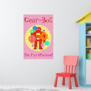 Poster Robot d'engrenage