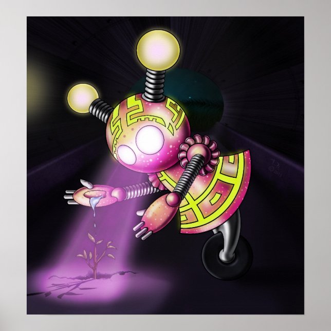 Poster Robot fille (Devant)