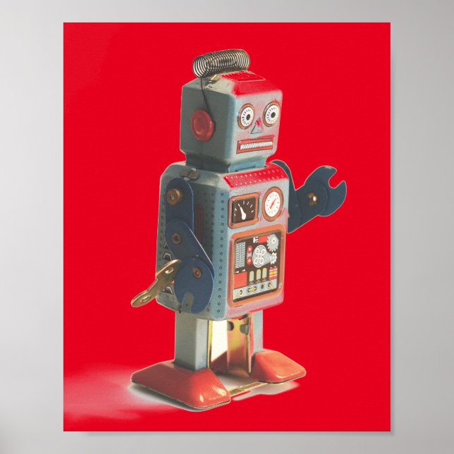 Poster Robot Retro Toy (Devant)