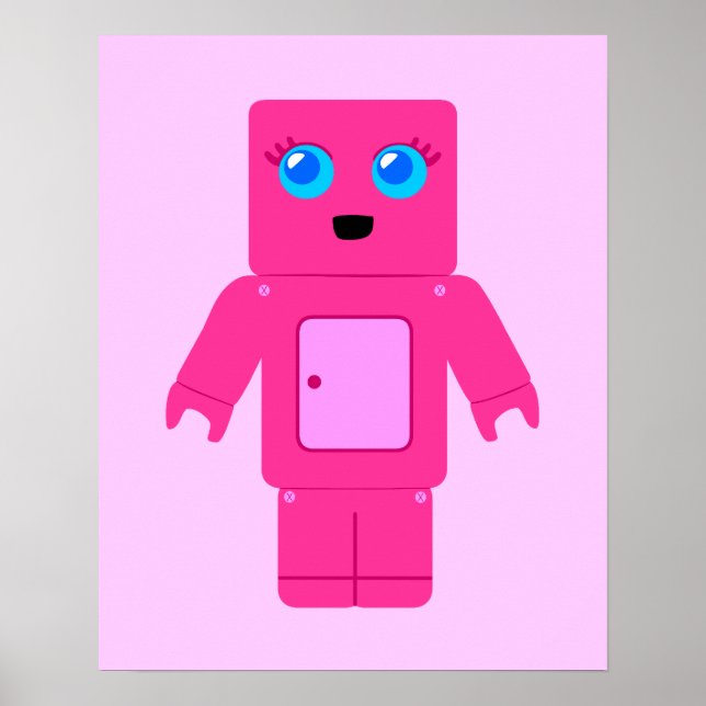 Poster Robot rose (Devant)