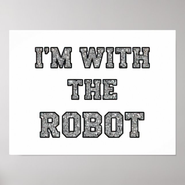 Poster Robot Text (Devant)