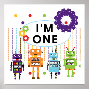 Poster Robot Tshirts et cadeaux d'anniversaire