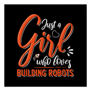 Poster Robotique Ingénieur Robot Amateur d'ingénierie Gir