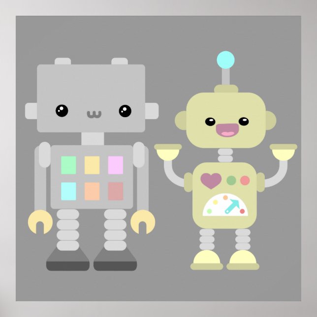 Poster Robots En Jeu (Devant)