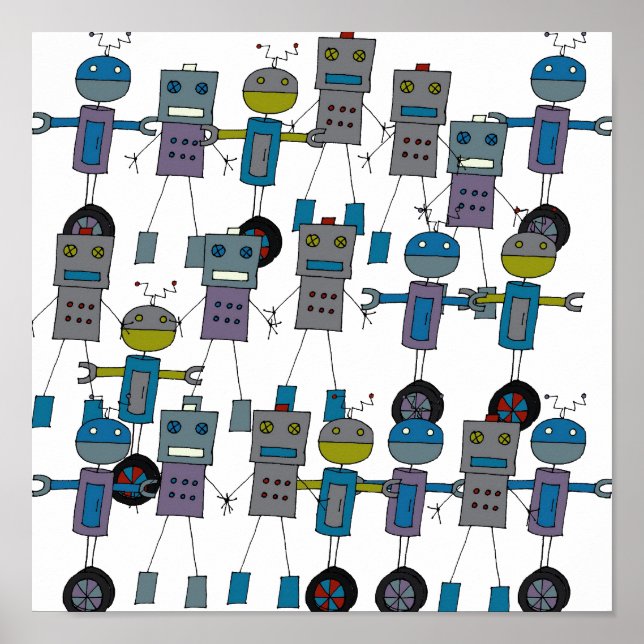 Poster Robots, Robots, Robots ! (Devant)