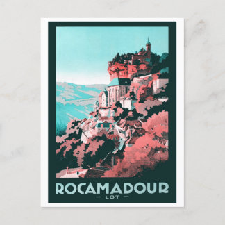 Poster Rocamadour - Vintage Postkarte