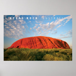 Poster roche d'ayers en australie