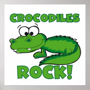 Poster Roche de crocodiles