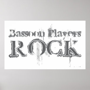 Poster Roche de joueurs de basson