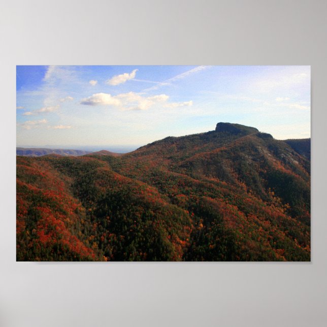 Poster Roche de Table, Gorge de Linville, Caroline du Nor (Devant)