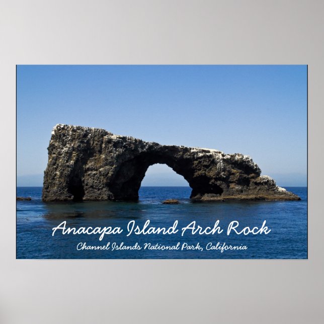 Poster Rocher arc de l'île d'Anacapa (Devant)