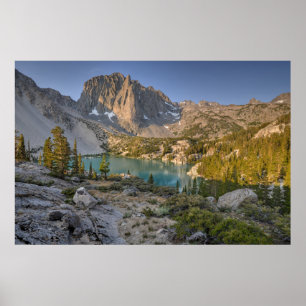 Poster Rocher de temple et deuxième lac