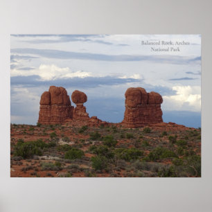 Poster Rocher équilibrée, Parc national des Arches