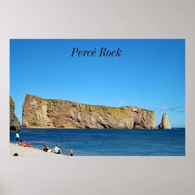 Poster Rocher Percé dans le golfe du Saint-Laurent (Devant)