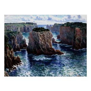 Poster Rochers à Port-Goulphar, Belle-Île