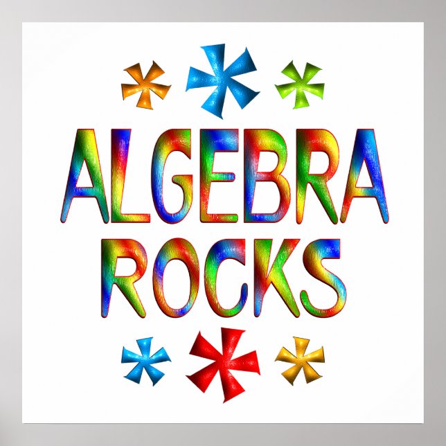Poster ROCHERS ALGEBRA - À partir de 11,80 $ (Devant)