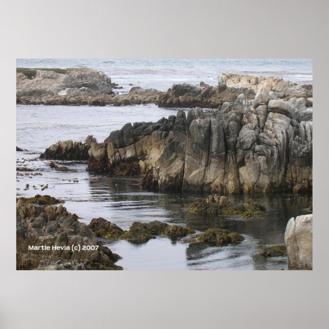 Poster Rochers sur la mer (Devant)