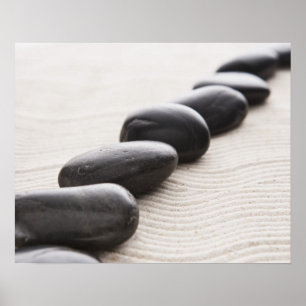 Poster Rochers sur sable