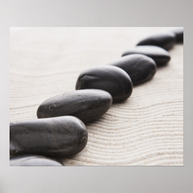 Poster Rochers sur sable (Devant)