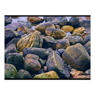 Poster Roches colorées