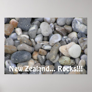 Poster Roches de la Nouvelle Zélande… !
